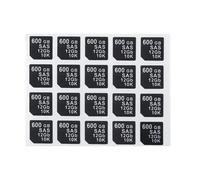 Heretom Lot de 40 autocollants de capacité pour disque dur Dell DXD9H et X7K8W 14ème génération (600 Go SAS 12 Go 10 K, SAS)