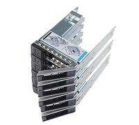 Heretom Lot de 6 boîtiers de Disque Dur 3,5" X7K8W Y796F 0X7K8W 0Y796F SAS/SATA pour serveurs PowerEdge Dell 14-15e génération avec LED et vis
