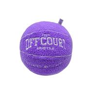 Herfair Coussin de Basketball 3D Offcourt 10 pouces - Coussin de basketball souple - Ballon en peluche - Décoration de chambre de basket-ball - Cadeaux pour garçons et filles (violet)