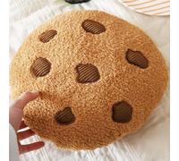 Herfair Coussin décoratif amusant en peluche - Coussin décoratif rond - Coussin de sol doux - Pour canapé, chambre à coucher - Idée cadeau
