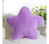 Herfair Coussin douillet en forme d'étoile pour enfant - Coussin décoratif en peluche - Pour chambre d'enfant et chambre à coucher - Violet - 40 cm