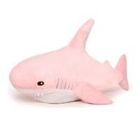 Herfair Jouet en peluche motif requin de baleine - Grand jouet en peluche douce - Coussin décoratif confortable pour enfants et adultes - Cadeau d'anniversaire (rose, 40 cm)