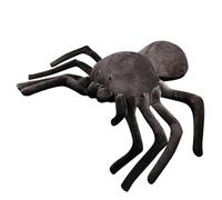 Herfair Peluche en forme d'araignée réaliste - Jouet en peluche - Simulation d'araignée - Coussin créatif et amusant - Cadeau d'Halloween (30 x 20 cm)
