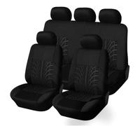 HerfsT Ensemble de Housses de siège de Voiture pour Renault Arkana 2021-2025, Housse de SièGe 5 Places en Tissu Couvre-SièGe Protection de siège Accessoire,A/Black