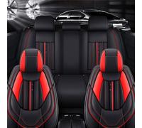 HerfsT Housses De Siège Voiture pour Mini Cooper R56 2006-2014, Ensemble Complet Housse Siege Cuir Couverture Couvre Sieges ImperméAble Accessoires,B/Black~Red