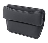 HerfsT pour FI-at Ducato Palio Bravo Doblo Organisateur Écart de Siège de Voiture PU Cuir Boîte de Rangement D'espace de Siège Console Interieur Accessoires,A/Black