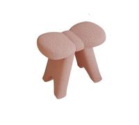 HerfsT Tabouret de Coiffeuse rembourré, Chaise de Maquillage en Forme d'arc, Petit Repose-Pieds Ottoman, Tabouret de Nail Art pour Chambre, Salon ou entrée, 19,7 x 11,8 x 17,7 Pouces (Gris)