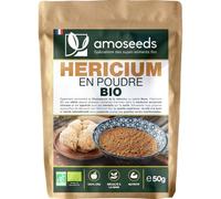 Hericium Erinaceus en poudre BIO 50g | Lion’s mane | Qualité supérieure | Crinière de Lion | Riche en polysaccharides | 100% Naturel et Pur