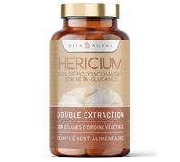 Hericium (Lion’s mane/Hydne hérisson) - 120 Capsules - 50% Polysaccharides / 30% Bêta Glucanes - Végétalien - Sans Additifs (120 Capsules - Bouteille)