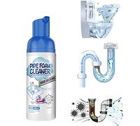 Herios Nettoyant en mousse pour canalisations, déboucheur de cheveux liquide, déodorant en mousse, nettoyant rapide pour évier de cuisine, toilettes, éviers et baignoires (1 pièce)