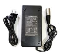 HERISKEER [Vérifié] Chargeur rapide XLR 3 broches 54,6 V 3 A pour Heybik-e Mars Ranger, Ridstar Q20, Q20 Pro, H20 Pro H26 Pro E26, Ecotric Hammer 48 V Fat, Raleigh, Pedego, Freego Batterie 48 V (3