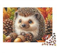 hérisson 1000 Pièces Acorn hérisson Puzzle Adulte Impression HD Anti-Stress Stimuler l'esprit pour Débutants Livraison Rapide avec Affiche Guide 52x38cm/1000pcs
