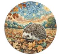 hérisson 1000 Pièces Casse-tête Animaux Puzzle Circulaire pour Adultes Et Enfants Classiques Cadeau Qualité Supérieure 1000pcs (67.5x67.5cm)