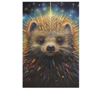 Hérisson 1000 Pièces Puzzle en Bois pour Adultes Enfants, Puzzles Impossible, Jeu D'adresse pour Toute La Famille, (78×53cm)