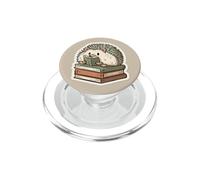 Hérisson avec Un Petit Livre pour Les Amateurs de Livres, Les lecteurs Kindle PopSockets PopGrip pour MagSafe