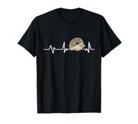 Hérisson Battement de Cœur ECG Ligne de Pouls pour Amis Fans T-Shirt