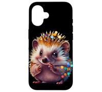 Hérisson Boho Woodland Animal Festive Aquarelle Coque pour iPhone 16