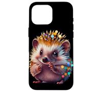 Hérisson Boho Woodland Animal Festive Aquarelle Coque pour iPhone 16 Pro Max