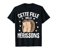 Hérisson Cette Fille Aime Les Hérissons T-Shirt