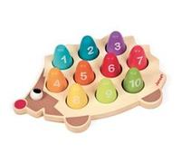 Hérisson chiffres i wood - janod multicolore G