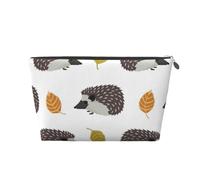 Hérisson de Feuilles d'automne, Trousse de Toilette Trousse de Maquillage Sac à cosmétiques Trousse de Toilette de Voyage Portable