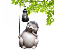 Hérisson de jardin lumineux - Figurine de hérisson lumineuse en plein air, lanterne de hérisson amusante en résine pour cour