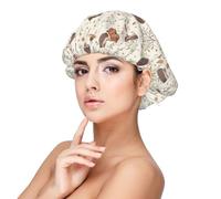 Hérisson des prés,Bonnet de nuit en satin pour adulte - Bonnet de nuit élastique pour femme, couvre-cheveux de nuit