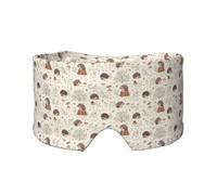 Hérisson des prés,Masque pour les yeux bloquant la lumière Cache-yeux et cache-oreilles pour le sommeil