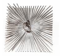 Hérisson en acier carré à anneaux pour conduits de cheminée 300 x 300 mm PROGALVA 1671