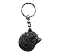 Hérisson en étain Porte-clés en noir Pochette cadeau en organza