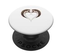 Hérisson En Forme de Cœur Hérissons PopSockets PopGrip Adhésif