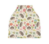 Hérisson Hérisson Housse de Canopée pour Poussette,Siège de Voiture pour Bébé Dais Siège Auto Couverture D'Allaitement Pare-Soleil Respirant Extensible pour Bébé