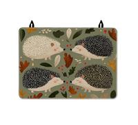 Hérisson - Housse de protection antidérapante en caoutchouc pour cuisinière électrique, feuille fantaisie, baie, vert automne, pour décoration de maison et de cuisine, 71 x 50 cm