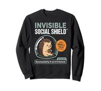 Hérisson introverti Antisocial Mignon - Bouclier Social Invisible Sweatshirt