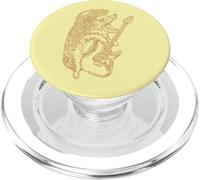 Hérisson jouant de la guitare cool animal guitariste rock musicien PopSockets PopGrip pour MagSafe