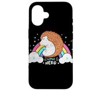 Hérisson Little Colorful Rainbow Forest Star Animal Graphic Coque pour iPhone 16