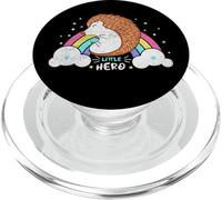 Hérisson Little Colorful Rainbow Forest Star Animal Graphic PopSockets PopGrip pour MagSafe