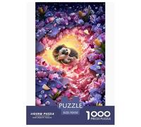 Hérisson Magique Puzzles 1000 Pièces Jeu De Défi Jouet Adultes Et Enfants Fleurs colorées Jeu De Puzzle Défi ÉduChatif Lien Familial Cadeau Décoration Maison 70x50cm/1000pcs