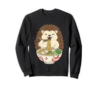 Hérisson Mangeant Un Bol de Ramen avec Baguettes Sweatshirt