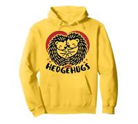 Hérisson mignon étreignant « Hedgehugs » cœurs pour la Saint-Valentin Sweat à Capuche