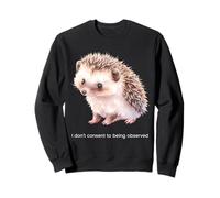 Hérisson Mignon, Je ne consens Pas à être observé, Anti-vidéosurveillance Sweatshirt
