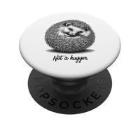 Hérisson Mignon Pas Un câlin introverti timide anxieux Antisocial PopSockets PopGrip Adhésif