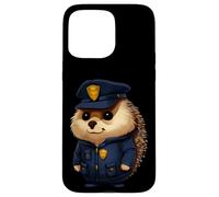 Hérisson, policière/hérisson de Police Coque pour iPhone 15 Pro Max