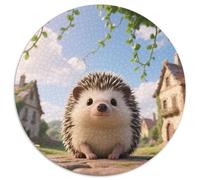 hérisson Puzzle 1000 Pièces Cadeau Unique Animaux Jeu Éduchatif Défi Jouet À De Qualité Supérieure Peinture Art pour Adultes Enfants 1000pcs (67.5x67.5cm)