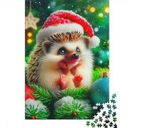 hérisson Puzzle 1000 Pieces Cadeau Unique Jeu Éduchatif Challenge Toy À De Qualité Supérieure Peinture Art pour Adultes Et Enfants À Partir De 12 Ans 1000pcs (75x50cm)