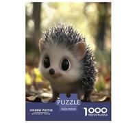 hérisson Puzzle 1000 Pièces Cadeau Unique Jeu Éduchatif Challenge Toy À De Qualité Supérieure Peinture Art pour Adultes Et Enfants À Partir De 14 Ans 70x50cm/1000pcs