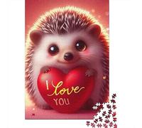 hérisson Puzzle 1000 Pièces Cadeau Unique Jeu Éduchatif Défi Jouet À De Qualité Supérieure Peinture Art pour Adultes Et Enfants À Partir De 12 Ans 1000pcs (75x50cm)