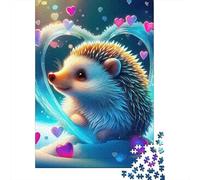 hérisson Puzzle 1000 Pièces Cadeau Unique Jeu Éduchatif Défi Jouet À De Qualité Supérieure Peinture Art pour Adultes Et Enfants 1000pcs (75x50cm)