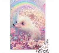Hérisson Puzzle 1000 Pièces Cadeau Unique Jeu ÉduChatif Défi Jouet À De Qualité Supérieure Peinture Art pour Adultes Enfants 1000pcs (75x50cm)