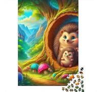 hérisson Puzzle 1000 Pièces Educa Jouet en Bois Cadeau Unique Décoration Intérieure Jeu Éduchatif Challenge Toy Adultes & Enfants des 14 Ans 1000pcs (75x50cm)